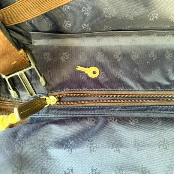 Brooks Brothers Genuine Pebbled Leather Carry-On Trolley Travel Laptop Bag – Bla - Picture 16 of 16